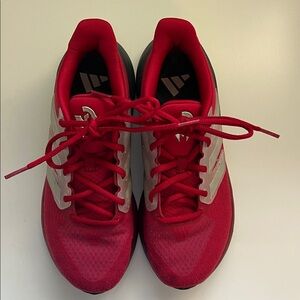 Patrick Mahomes Adidas Athletic Sneakers with Gray/Black/White Accents